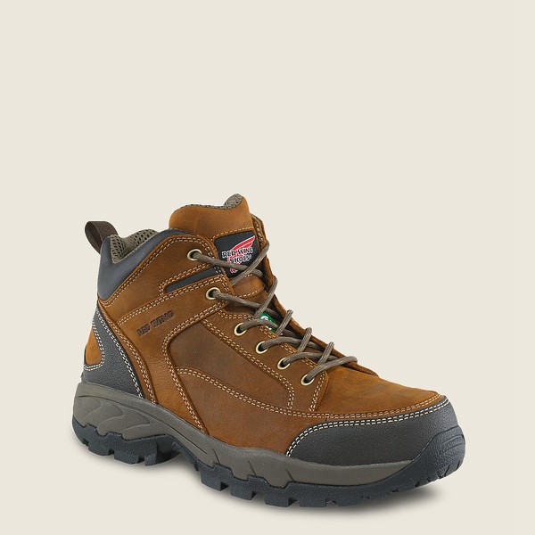 Red Wing Hiking Bot Erkek - Truhiker - 5-Inch Csa Safety Toe - Kahverengi - 82RKAEQND